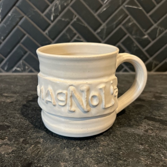 Magnolia x Black Oak Art Pottery Mug – Waco Texas Handmade Magnolia Home Artisan - Picture 5 of 7